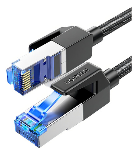 Cabo De Internet Ugreen Cat8 Trançado Braided Rj45 0,5m