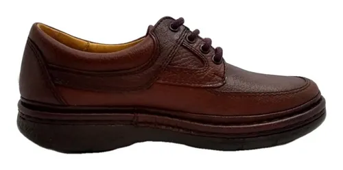 Febo S per Confort Zapatos Cordones Hombre Marr n Rugoso Tks