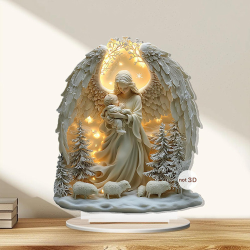 Escena De Natividad De Ángel De Navidad 2d, Estilo B