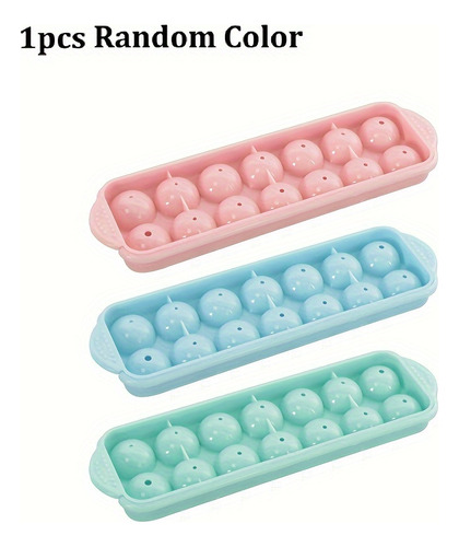 Un Molde De Cubos De Hielo Redondos 3d Sin Bpa Con Tapa -