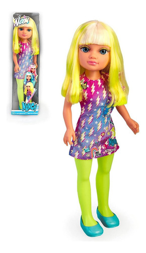 Muñeca Nancy Neon Cabello Amarillo Muñeca 44cm Famosa