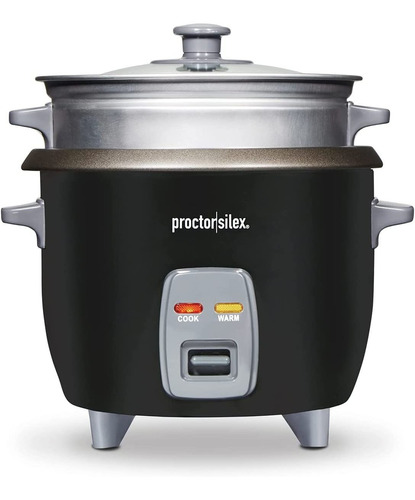 Proctor Silex Rice Cooker & Food Steamer, 6 Tazas Cocidas (3