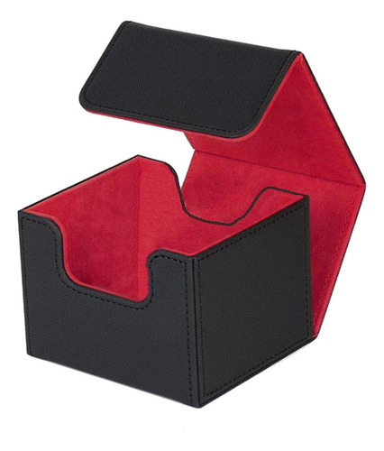 New Caja De Cartas For Más De 130 Cartas Estuche Rojo