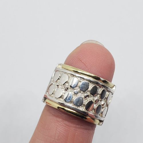 Imagen 3 de 7 de Anillo Plata Y Oro