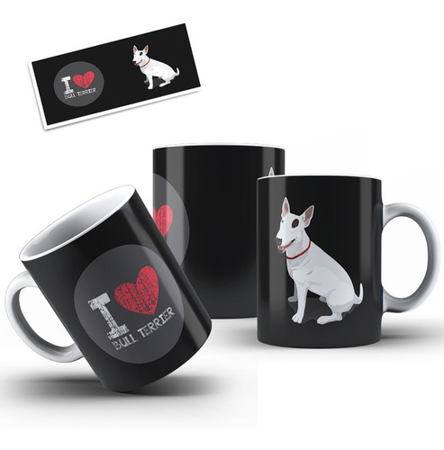 Caneca Personalizada Pet / Cachorro Eu Amo Bull Terrier 02