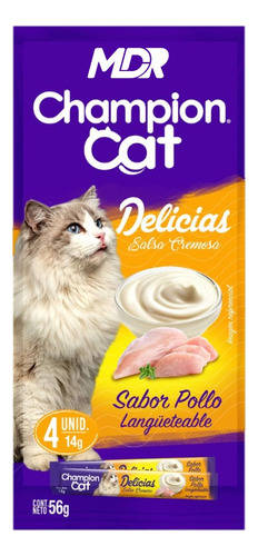 Champion Cat Delicias Cremosas Pollo 56gr X6 Und | Mdr