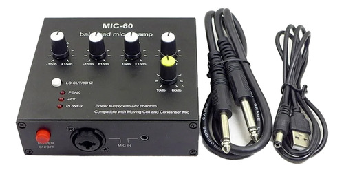 Mic-60, Ecualizador De 3 Bandas, Preamplificador De Micrófon