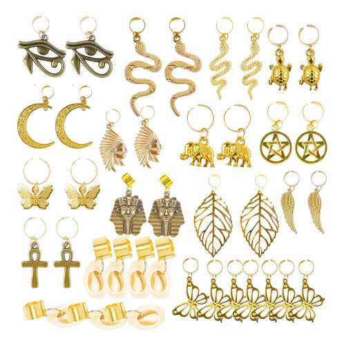 Juego De 40 Uds. Colgante De Joyería Diy Dreadlocks Dijes