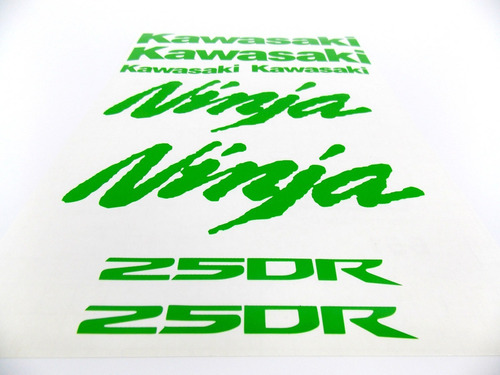 Kit Adesivos Moto Kawasaki Ninja 250r Zx2r Verde Ca-15672