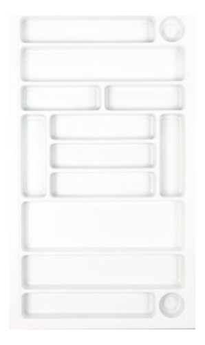 Cubiertero Organizador Grande Premium Softtouch Blanco 82x48