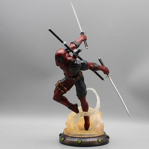 Boneco De Ação Deadpool De 35,5 Cm X-men Gk Statue Model Toy