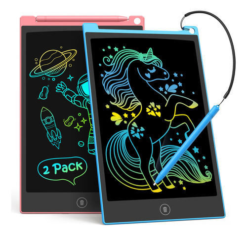 Tecjoe Paquete De 2 Tabletas De Escritura Lcd De 10 Pulgadas