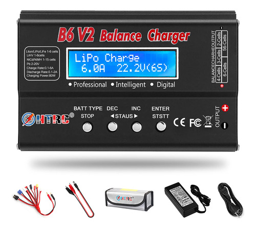 Cargador Lipo Balance Cargador Rapido Descargador B6v2 Carga