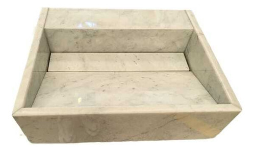 Mesada Baño 45x38cm Mármol Blanco Carrara
