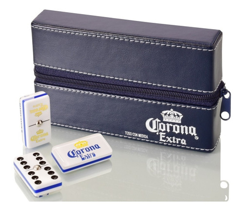 Dominó Corona Extra Fondo Blanco + Baraja Poker Victoria