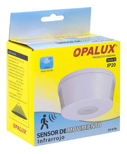 Sensor De Movimiento Infrarrojo Adosable St-07b Opalux