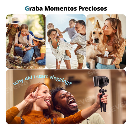 Vídeo Cámara Digital 4k 64mp Flash Autofocus Cargador Sefies