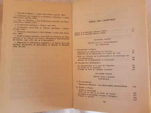 Histoire Et Verite Paul Ricoeur Editions Du Seuil En Frances