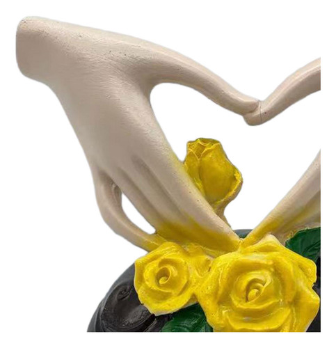 Estatua Artística De Mano Con Forma De Corazón, Pequeño