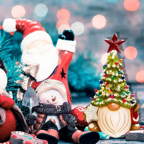 Figuras Enanas Navideñas Con Forma De Gnomo, Árbol De Navida