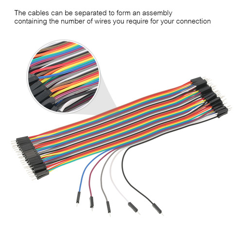 Kit De Cables Planos Breadboard Jumper Wires, 240 Piezas