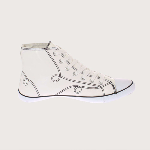 Zapatilla Lona Blanco Vía Franca Art. 5dsco1086blanco