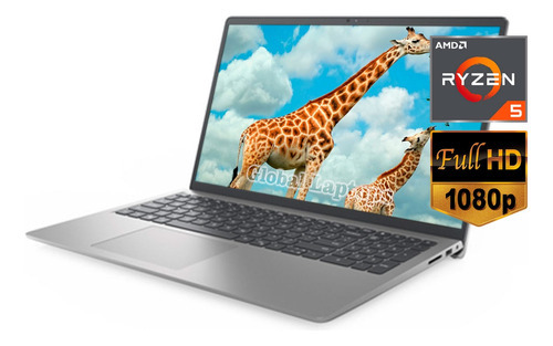 Laptop Dell 15.6 Fhd ( 512 Ssd + 16gb ) Amd Ryzen 5 Windows Color Plateado