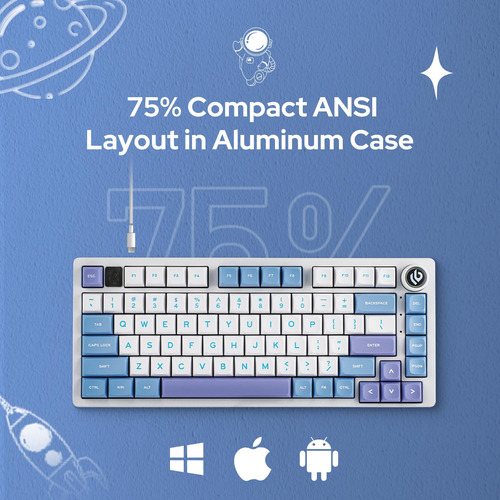 Epomaker Hi75 Teclado Mecánico Para Juegos Mmg