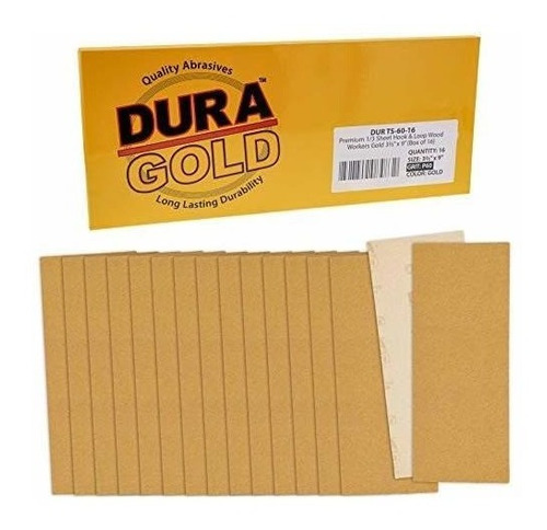 16 Lijas Dura-gold 9.3cm X 23cm Grano 60
