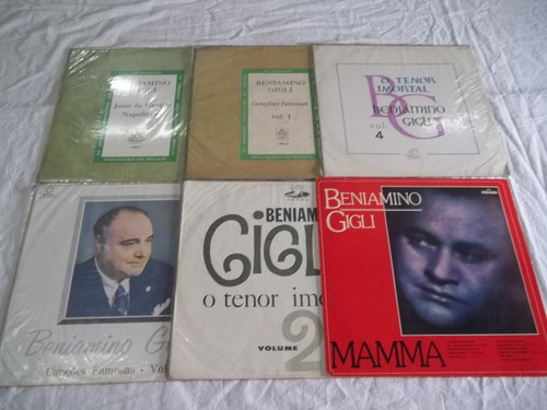 Lp Vinil - Beniamino Gigli Cançoes Famosas 6 Discos Tenor Im