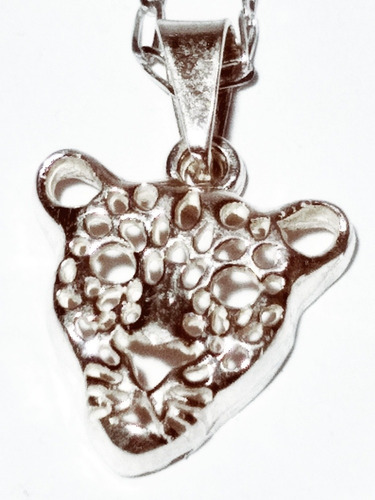Imagen 2 de 3 de Jaguar Cabeza En Plata 925 Con Cadena También En Plata 925