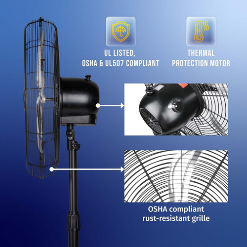 Tornado - High Speed Metal Pedestal Oscillant D...