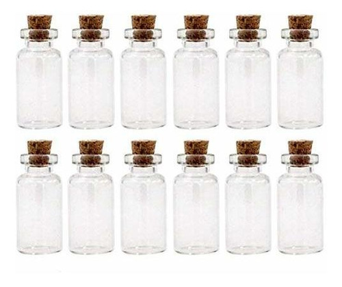 50 Botellas Pcs 3 Ml De Vidrio Transparente Botellas Mini De