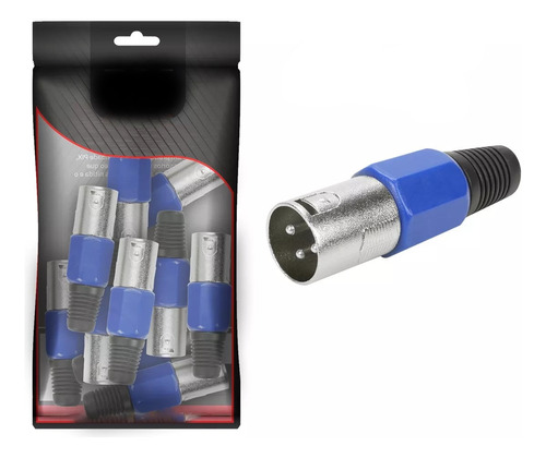 Plug Xlr Canon Xlr Macho Profissional Microfone Com 20 Peças