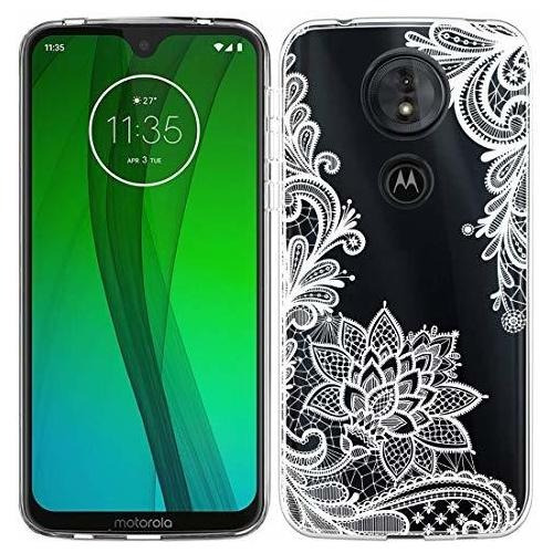 Moto G7 Funda, Moto G7 Plus Funda Con Flores, Sidande Shockp