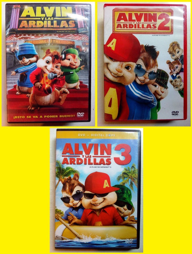 Alvin Y Las Ardillas 1, 2 Y 3- Dvd ( Región 1 - 4 )