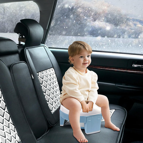 Asiento De Inodoro Portátil Para Niños, Plegable Y Seguro Color