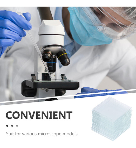 Carátulas Para Microscopio, 500 Unidades, Cubiertas Para Mic