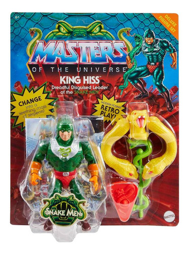 Masters Of The Universe Deluxe King Hiss 14cm Con Accesorios