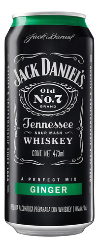 Whisky Jack Daniels/ginger Lata 473