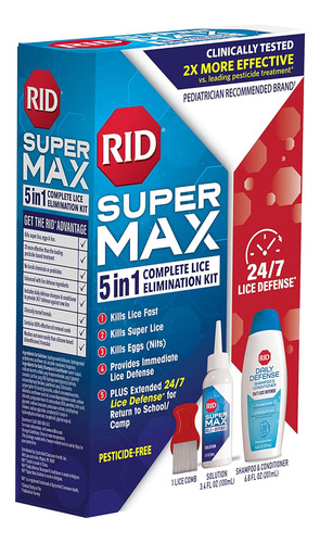 Kit Tratamiento Para Piojos Y Liendres Sin Pesticida