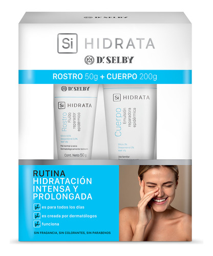 Pack Dr Selby® Si Hidrata Crema Rostro + Crema Cuerpo