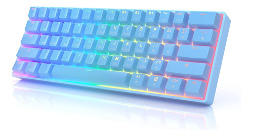 Gk61 Mechanical Gaming Keyboard  61 Keys Multi Color Rg...