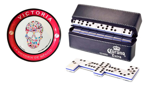 Domino Corona Extra Blanco Cierre + Portavaso Calavera # 1