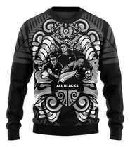 Comprar Buzo Cuello Redondo Kapho Rugby All Blacks Maori Adultos
