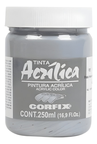 Tinta  Acrilica Metalica Corfix 250ml Escolha A Cor 