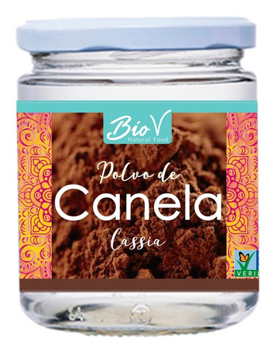 Canela Cassia 200g. En Polvo Certificada. Agronewen