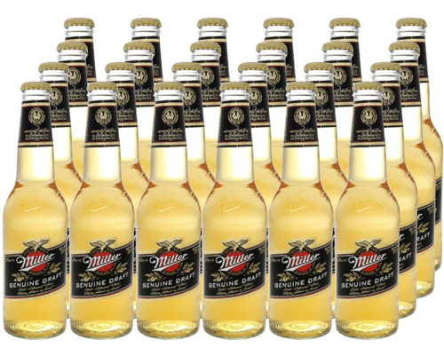 24 Cervezas Miller Genuine Draft. 24x330cc