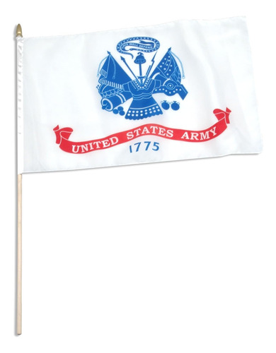12 By 18-inch Army Flag Mounted On 24-inch Wooden Stick