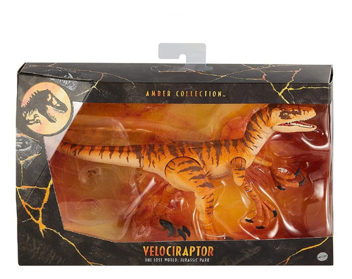 Jurassic World Dinosaurio Velociraptor Amber Colección